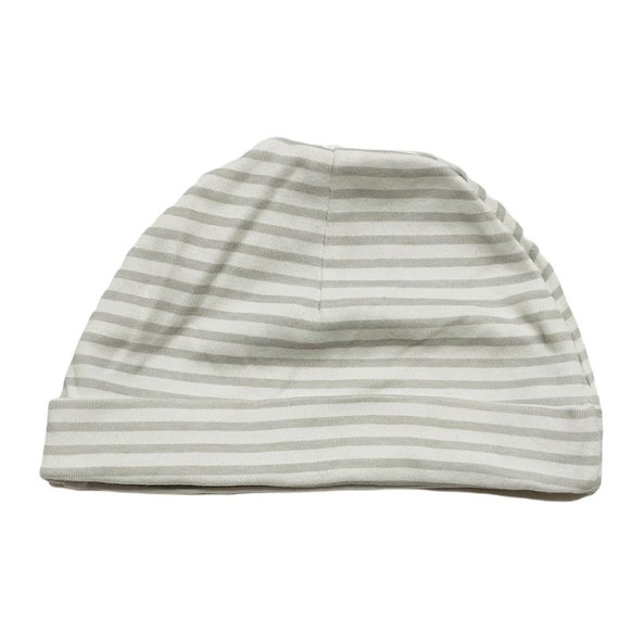 Light Grey Striped Infant Cap